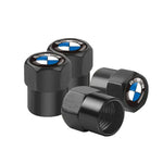 Valves de pneus noir hexagone logo BMW
