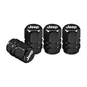 Bouchons de valve noir pneus Jeep
