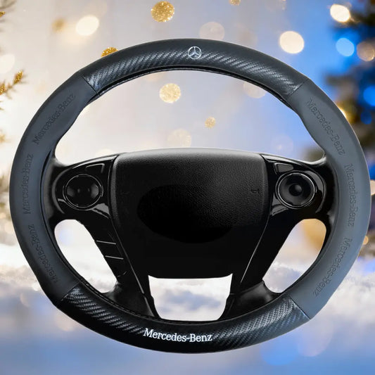 Couvre Volant BMW – Simili Cuir Effet Fibre de Carbone | Confort, Grip Antidérapant & Rénovation