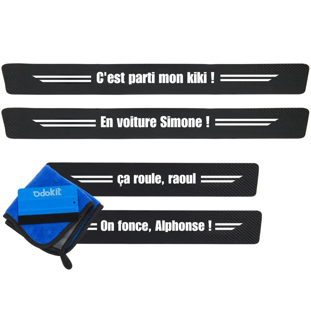 Seuil porte de voiture humoristique - Coté passager