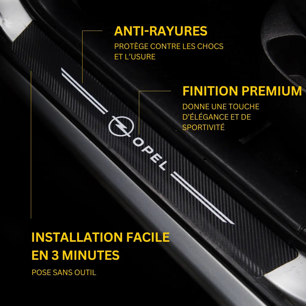 Protection seuil de porte Opel Astra Corsa Insignia Mokka OPC