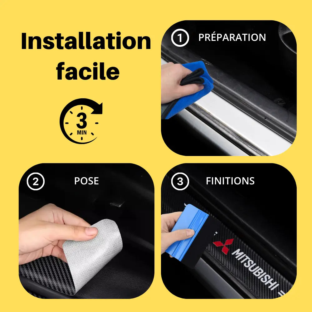 Protection seuil de porte universel Mitsubishi