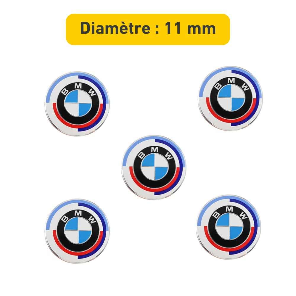 autocollant logo BMW serrure porte