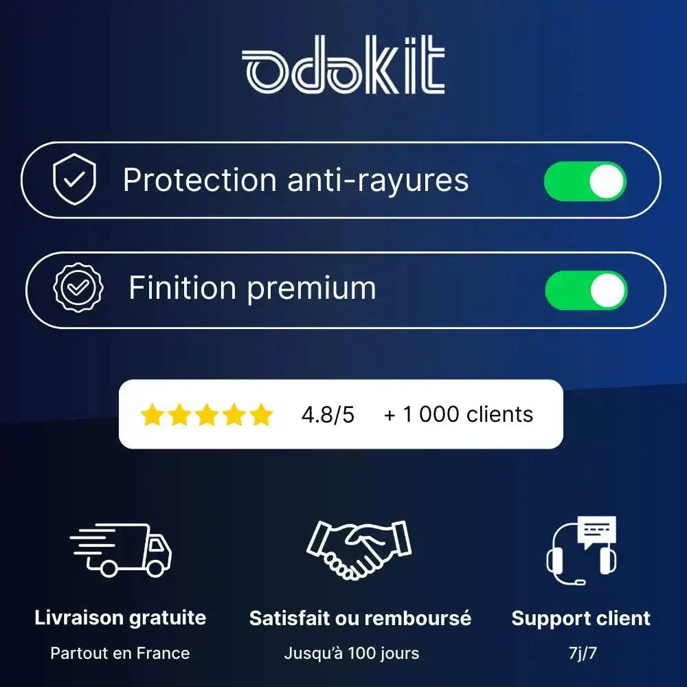 Avantages odokit seuil de porte protection anti rayure finition premium livraison gratuite support client