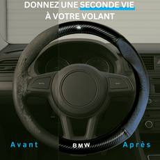 Couvre volant BMW en fibre de carbone