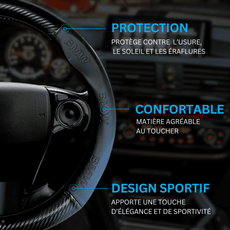 Couvre volant BMW en fibre de carbone