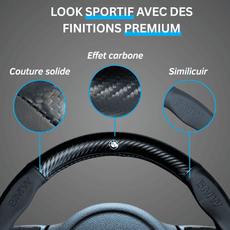 Couvre volant BMW en fibre de carbone