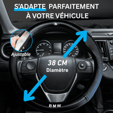 Couvre volant BMW en fibre de carbone