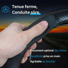 Couvre Volant Audi – Simili Cuir Effet Fibre de Carbone | Confort, Grip Antidérapant & Rénovation