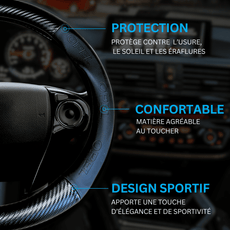 Couvre volant Opel en fibre de carbone