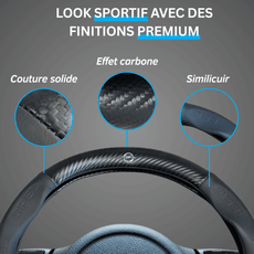 Couvre volant Opel en fibre de carbone