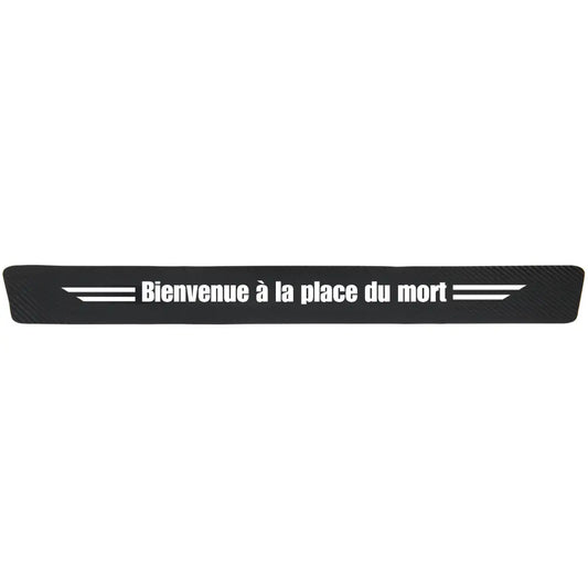 Protection seuil de porte "Bienvenue à la place du mort"
