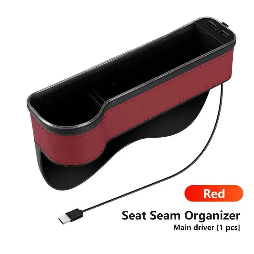 Rangements siège gauche conducteur ports USB rouge