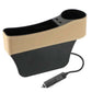 Rangements siège gauche conducteur beige prise USB charge allume-cigare