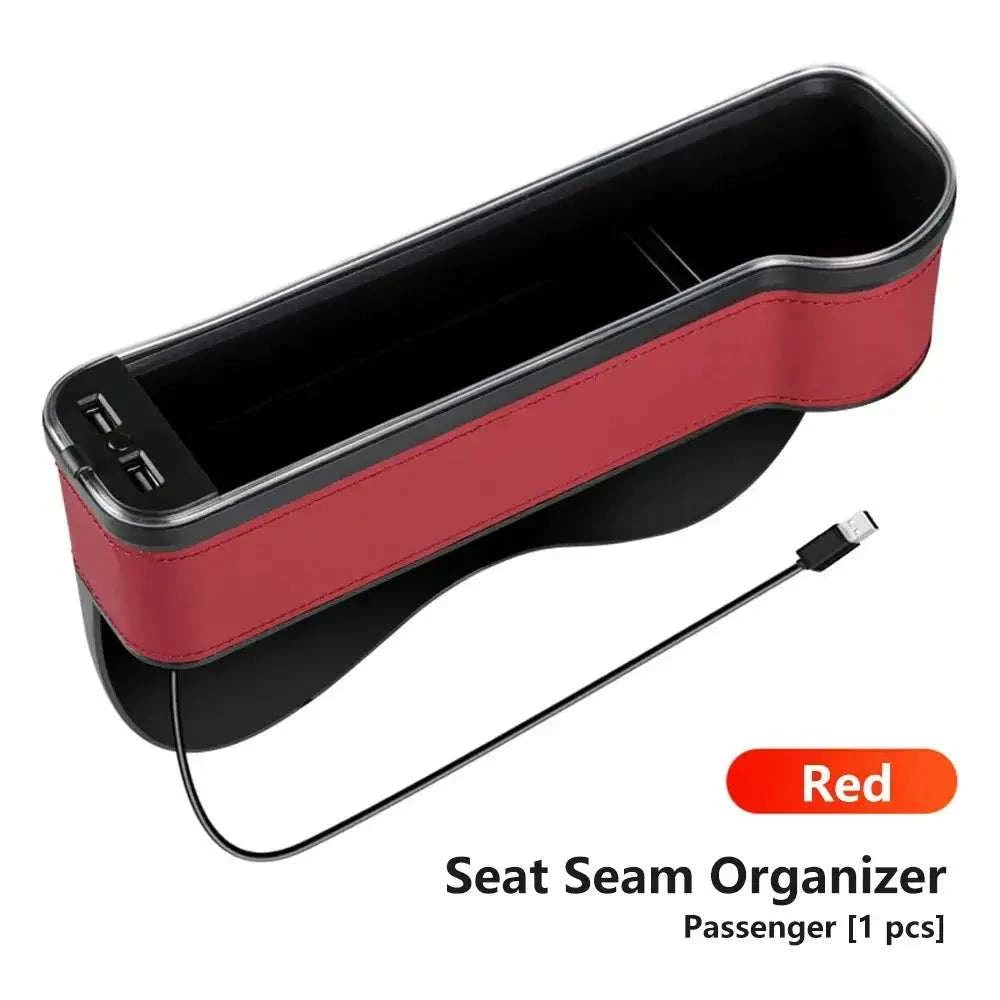 Rangements siège droite passager avant ports USB rouge