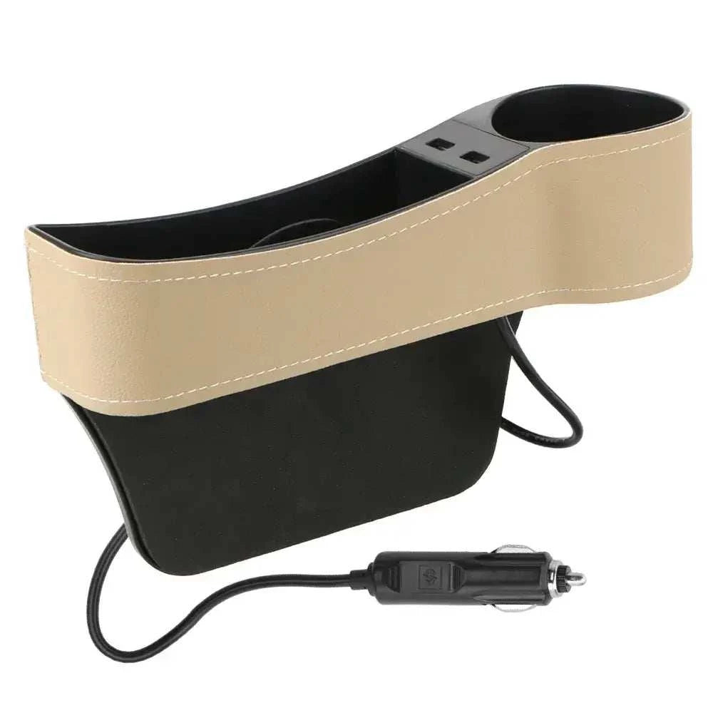 Rangements siège droite passager avant beige prise USB charge allume-cigare