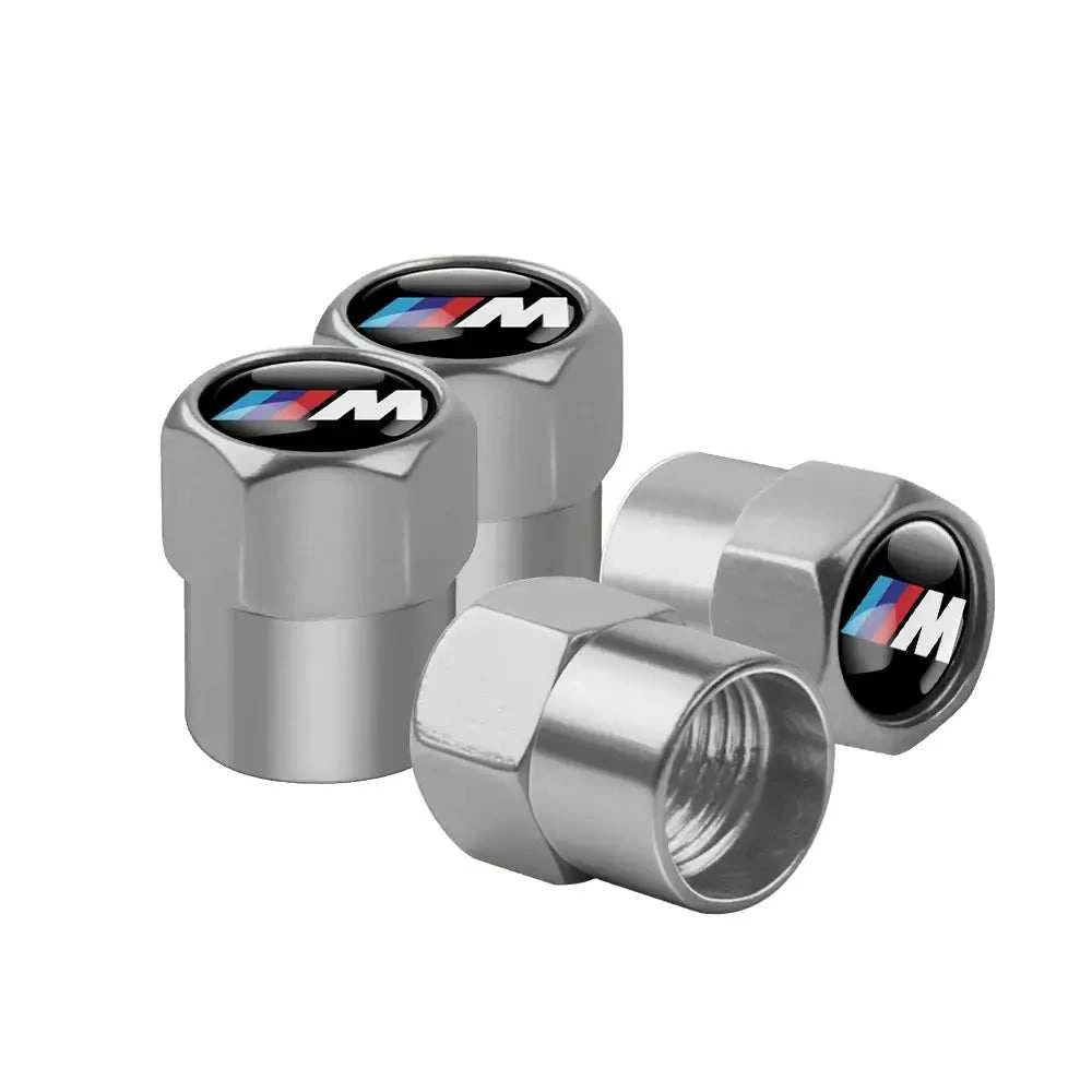Valves de pneus noir Hexagone logo motorsport
