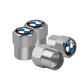 Valves de pneus argent Hexagone logo BMW