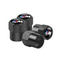 Valves de pneus noir hexagone logo motorsport