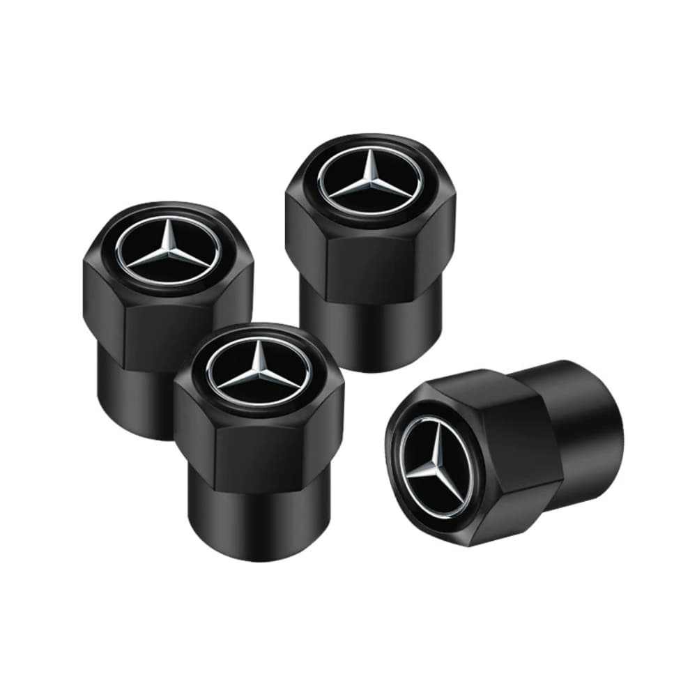 personnalisation tuning bouchons noir hexagonal valve mercedes