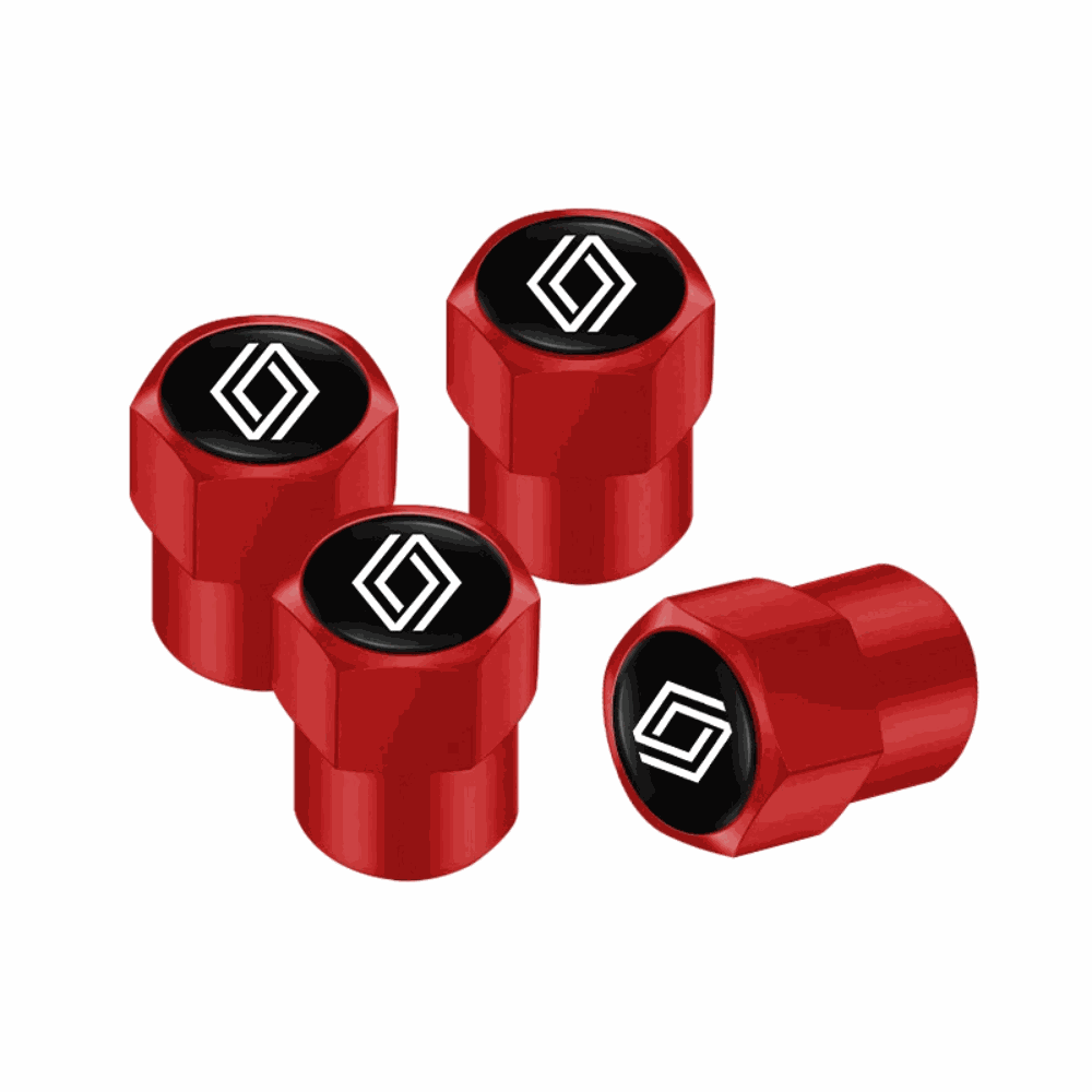 personnalisation tuning bouchons rouge hexagonal valve Renault