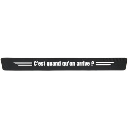 Protection seuil de porte "C’est quand qu’on arrive ?"