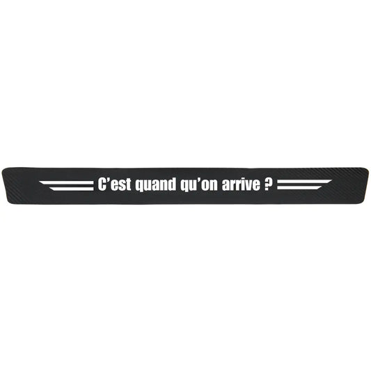 Protection seuil de porte "C’est quand qu’on arrive ?"