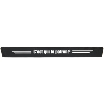Protection seuil de porte "C’est qui le patron ?"