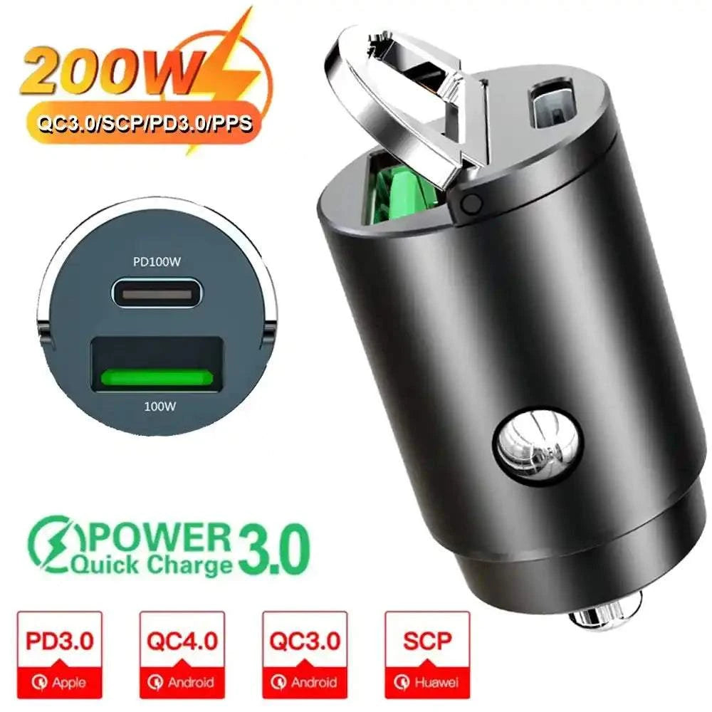 Chargeur prise allume-cigare prise PD Apple 100W USB 100W Android Huawei Iphone