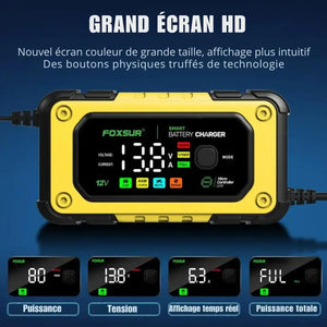 Chargeur de batterie de voiture 12V intelligent