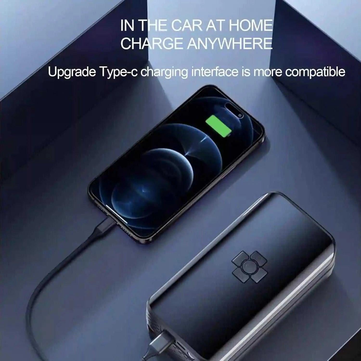 Compresseur d'air électrique chargeur mobile compatible type C