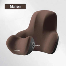 maintien support dos pour long trajets appui tete nuque marron