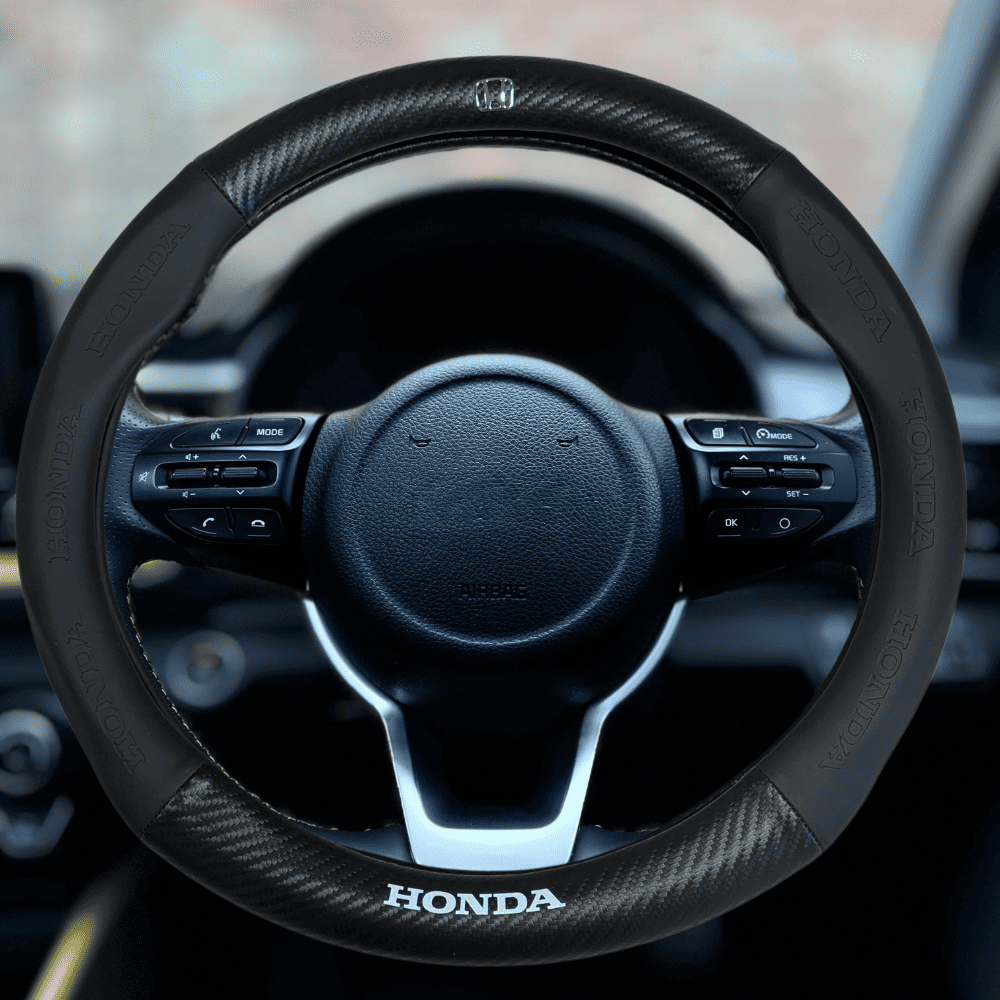 Couvre volant en fibre de carbone Honda noir Civic Prelude 