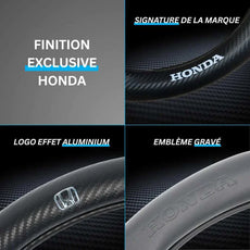 Couvre Volant Honda – Simili Cuir Effet Fibre de Carbone | Confort, Grip Antidérapant & Rénovation