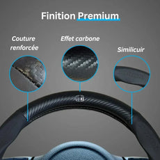 Couvre Volant Honda – Simili Cuir Effet Fibre de Carbone | Confort, Grip Antidérapant & Rénovation