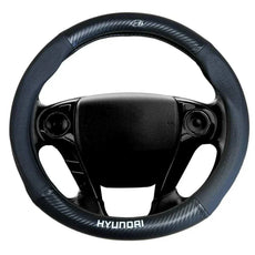 Couvre volant Hyundai compatible i10, i20, i30, i40, iX20, iX35, Bayon, Kona, Tucson, Santa Fe, Terracan, Getz, Accent, Elantra