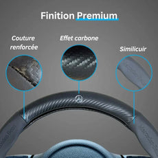 Couvre Volant Mercedes – Simili Cuir Effet Fibre de Carbone | Confort, Grip Antidérapant & Rénovation