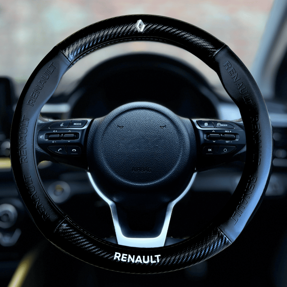 Couvre volant en fibre de carbone renault noir Talisman, Espace, Modus, Kangoo, Zoe, R5 E-Tech