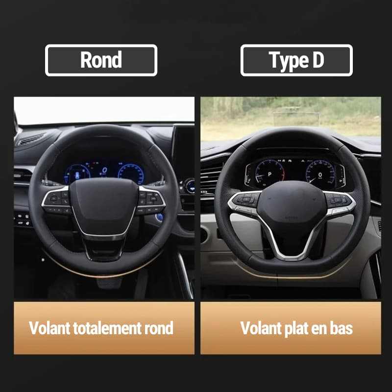 couvre couvre volant rond skoda confort conduite diametre 38 centimetres anti-transpiration