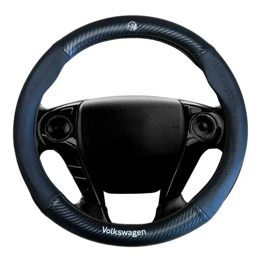 Couvre volant Volkswagen compatible Polo, Golf, Passat, Arteon, Jetta, T-Cross, T-Roc, Tiguan, Touareg, Touran, Sharan