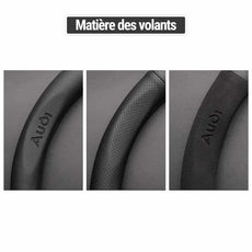 Couvre volant Audi en fibre de carbone