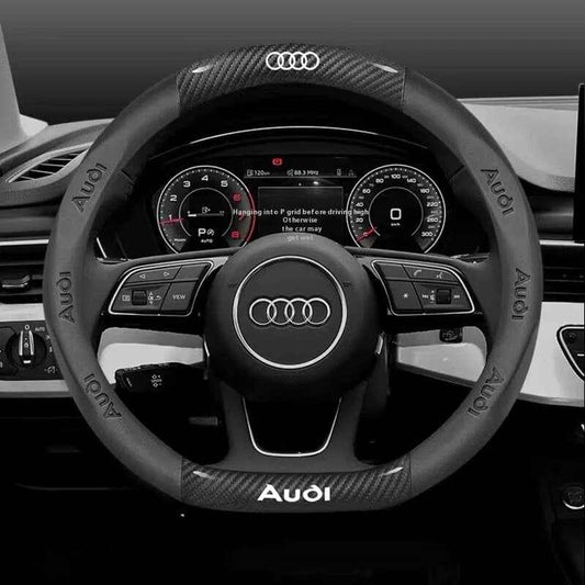 couvre volant Audi élégant et sportif A1, A2, A3, A4, A5, A6, A7, A8, Q2, Q3, Q4, Q5, Q7, Q8, TT, R8, S1, S3, S4, S5, S6, S7, S8, RS3, RS4, RS5, RS6, RS7.
