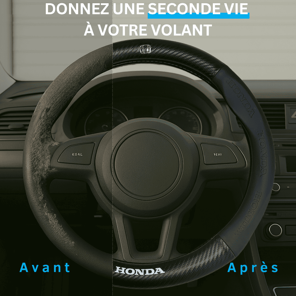 Couvre volant Honda en fibre de carbone