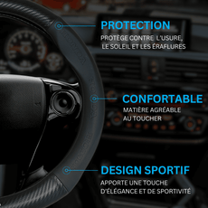 Couvre volant Honda en fibre de carbone