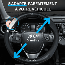 Couvre volant Honda en fibre de carbone