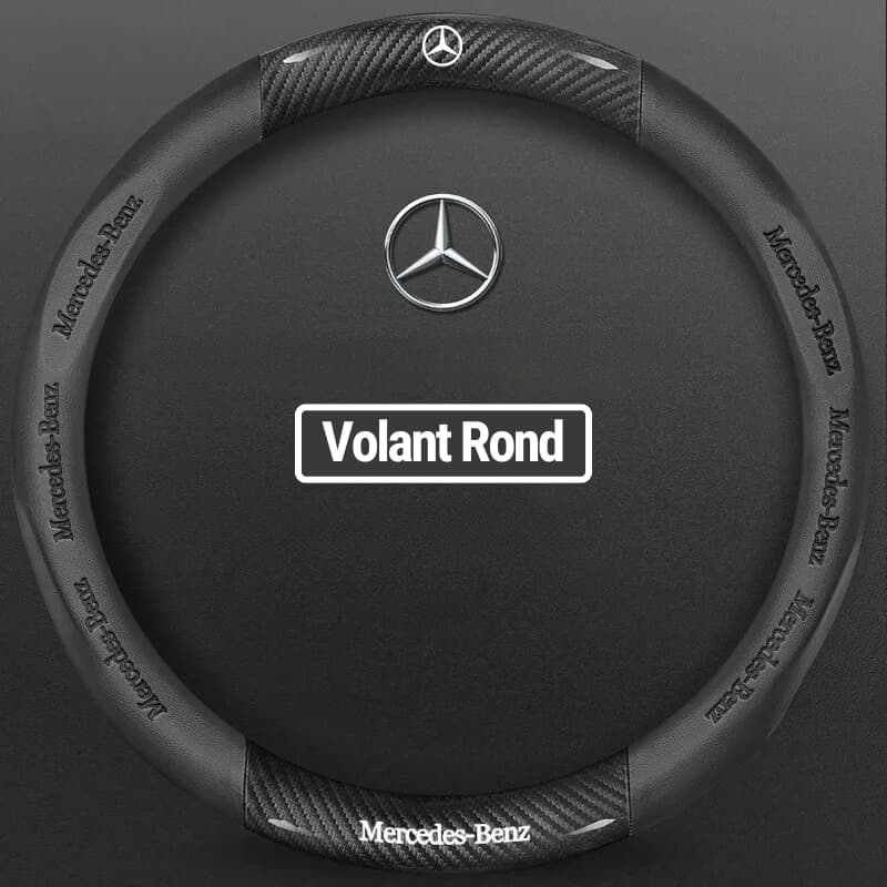 couvre volant Mercedes noir