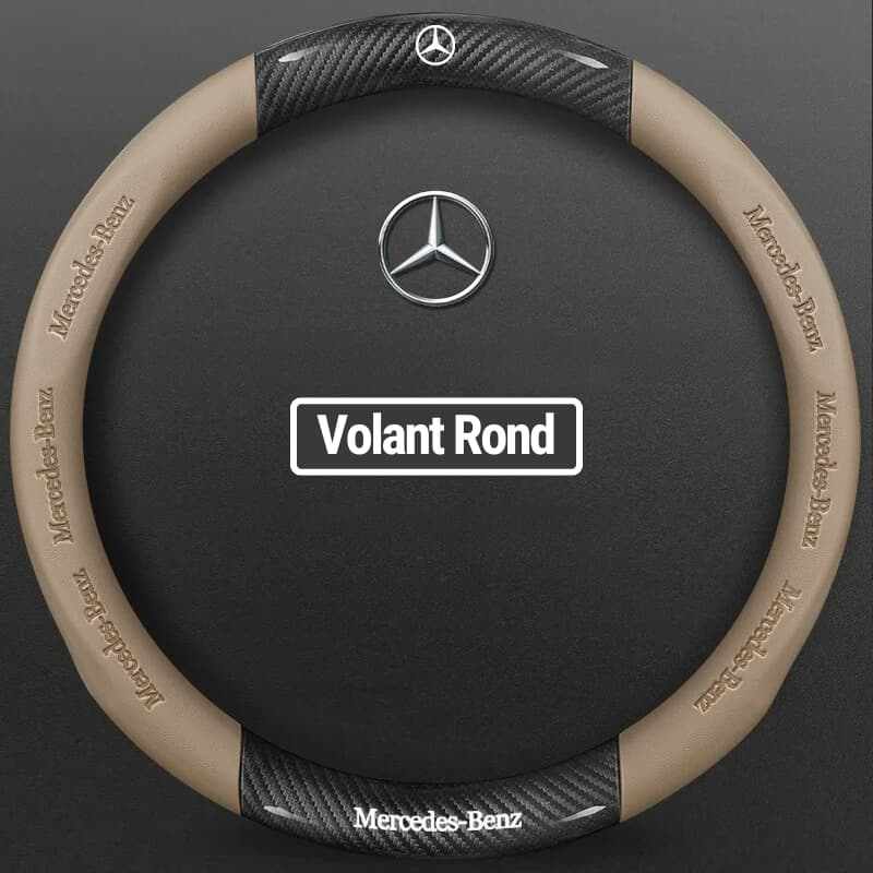 couvre volant Mercedes beige