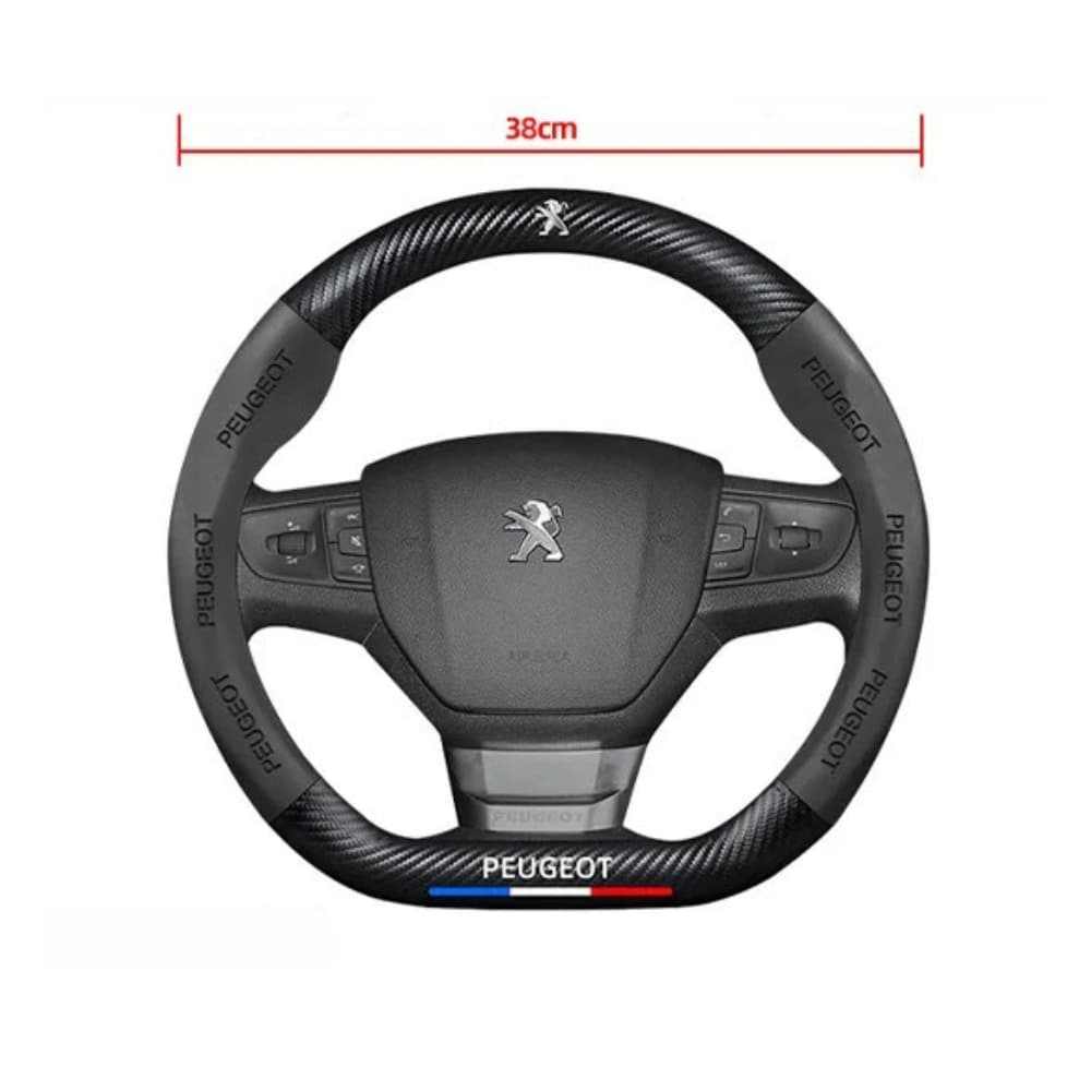 Couvre volant Peugeot en fibre de carbone