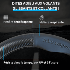 couvre volant simili cuir VW luxe interieur design sportif