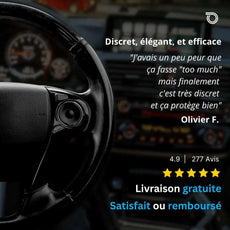 Couvre Volant Nissan – Simili Cuir Effet Fibre de Carbone | Confort, Grip Antidérapant & Rénovation